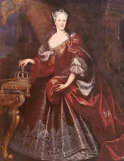 unknow artist Portrait of elisabeth-Therese de Lorraine Spain oil painting art